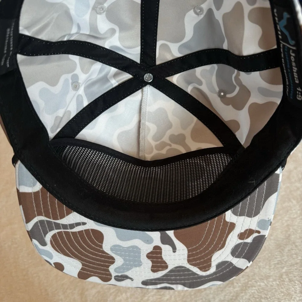 Rare Vexil Camo Hat Snap Back Cap OSFA Visor Cord Patch Stitching Panel EUC